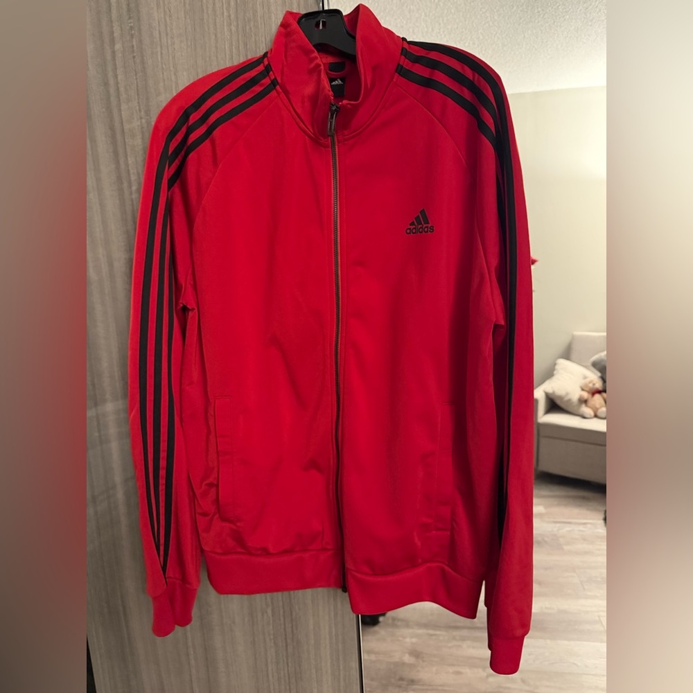 ADIDAS - NEW WITHOUT TAGS Red Track Jacket